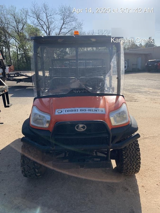 2021 Kubota RTV-X1140W-H Plastic Canopy, Windshield Acrylic Clear, LED Strobe Light, Wire Harness Kit, Back up Alarm