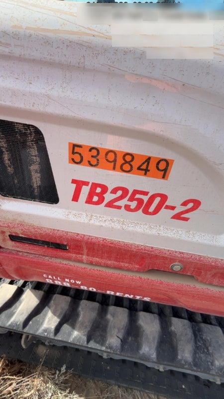 2025 TAKEUCHI TB250-2CR