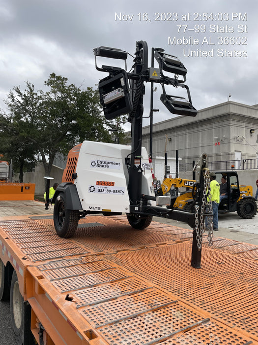 2023 Generac MLT2 Diesel, Flex Switch 120V Input, Powerzone Controller, 
(4) 320W LED Lights, 4kW Generator, 39.9 Gal Fuel Tank, 2" Ball, T3