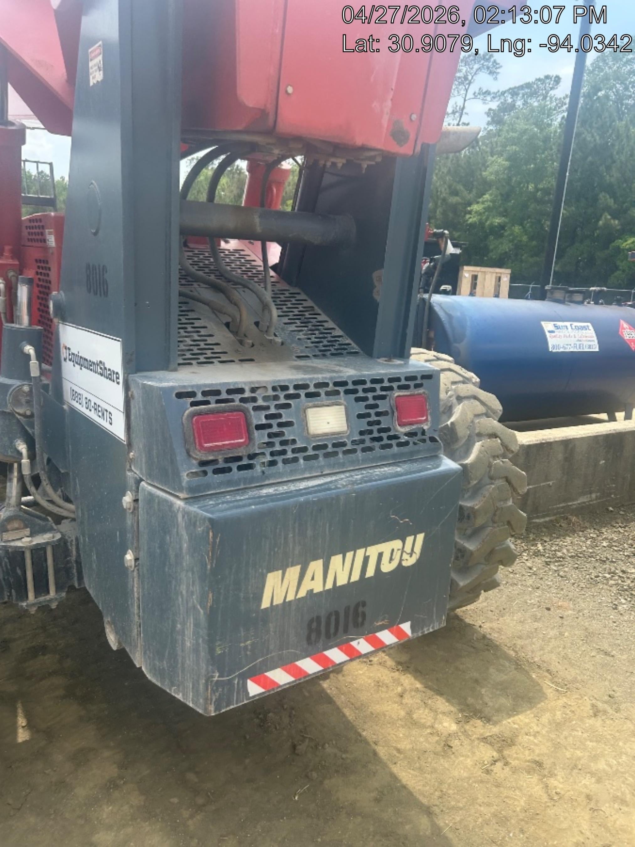 2018 Manitou MTA10055 Manitou MTA 10055 w/Cab/Heat/AC, Work Lights/Strobe, Aux Hyd, Solid Tires, Lift Hook, 66" Carriage, 60" Forks