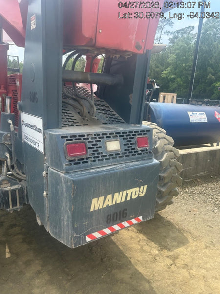 2018 Manitou MTA10055 Manitou MTA 10055 w/Cab/Heat/AC, Work Lights/Strobe, Aux Hyd, Solid Tires, Lift Hook, 66" Carriage, 60" Forks