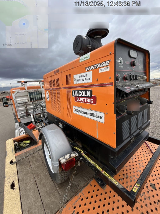 2022 Lincoln Electric Vantage 549X Crosslink Technology, Trailer Mounted, ES Decals, T3