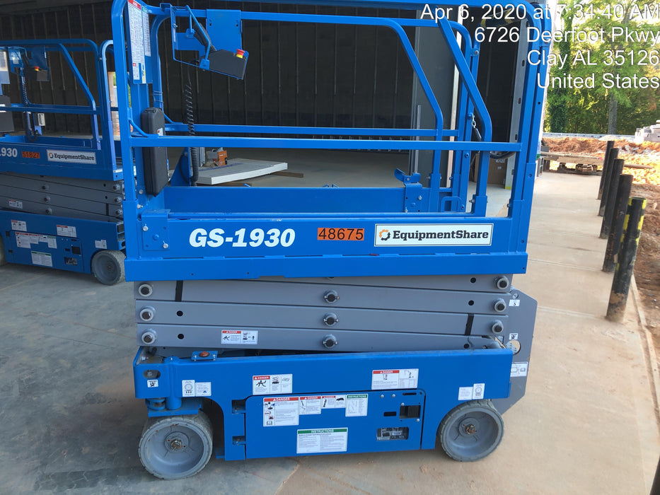 2019 Genie GS-1930 Fixed Rails with Chain Entry