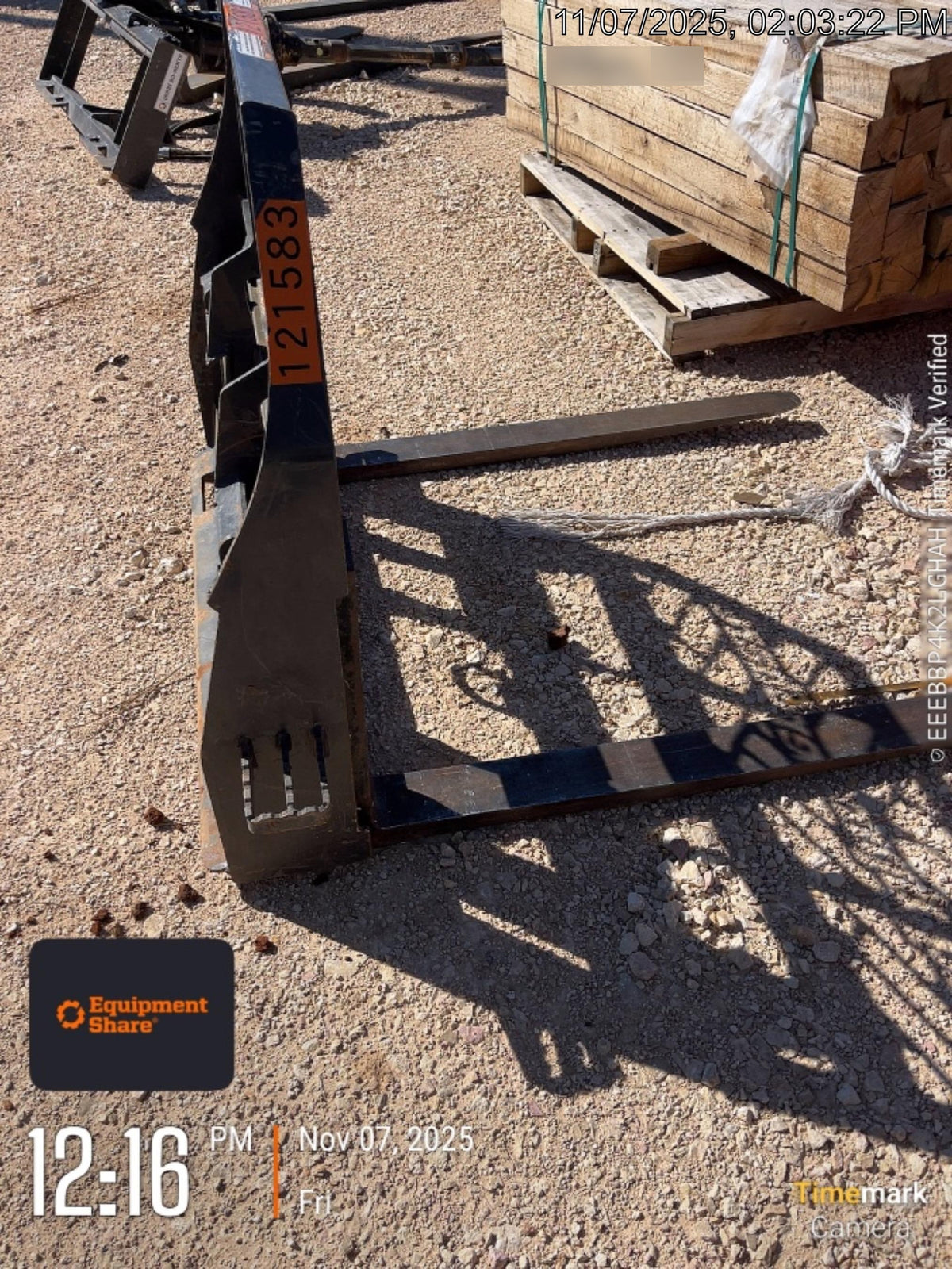 2021 PALADIN 48" Pallet Fork Assembly