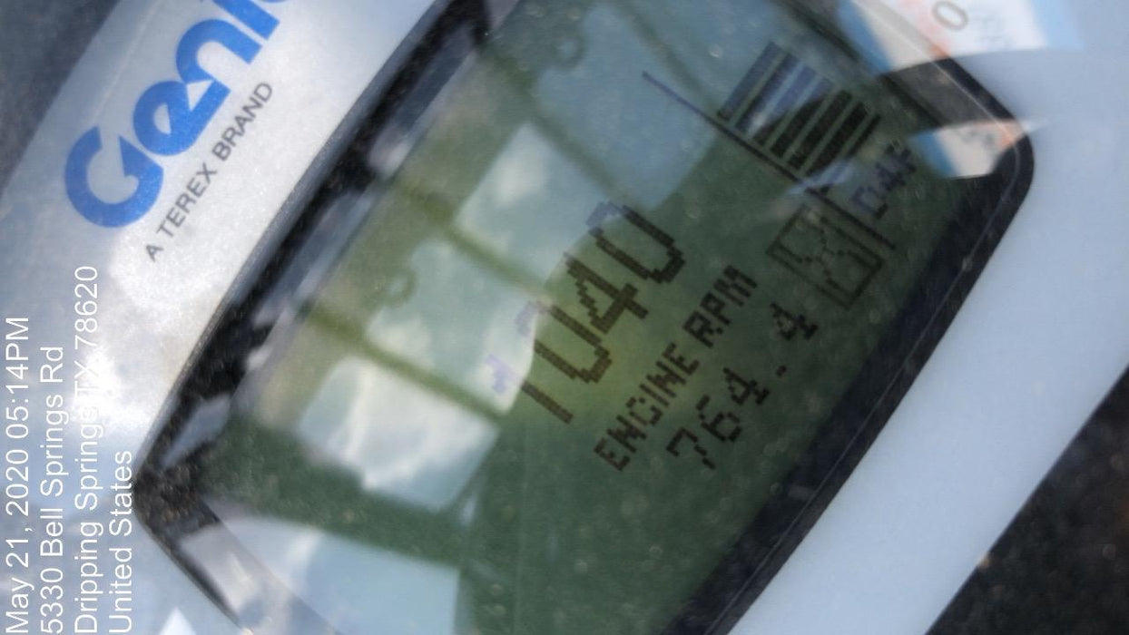 2019 Genie GTH-1056 Canopy, Solid RT Tires, LED Work Lights, Beacon 60" QA Carriage, 60" Forks