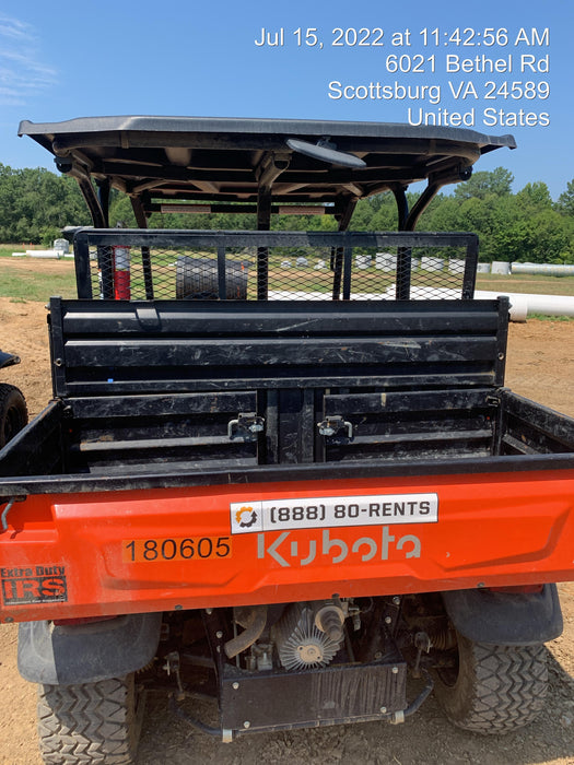 2021 Kubota RTV-X1140W-H Plastic Canopy, Windshield Acrylic Clear, LED Strobe Light, Wire Harness Kit, Back up Alarm