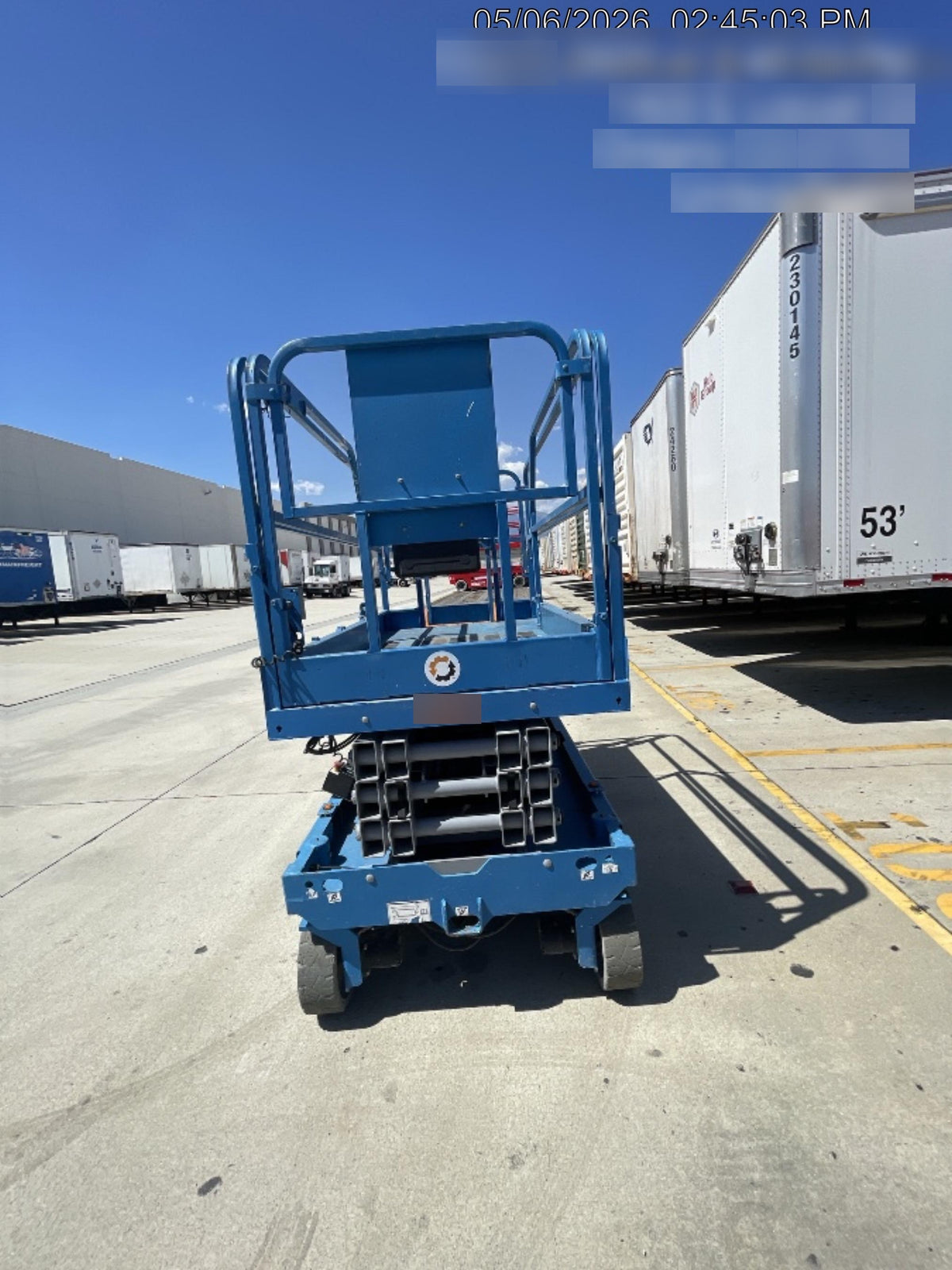 2019 Genie GS-2646 folding rails with full height swing gate