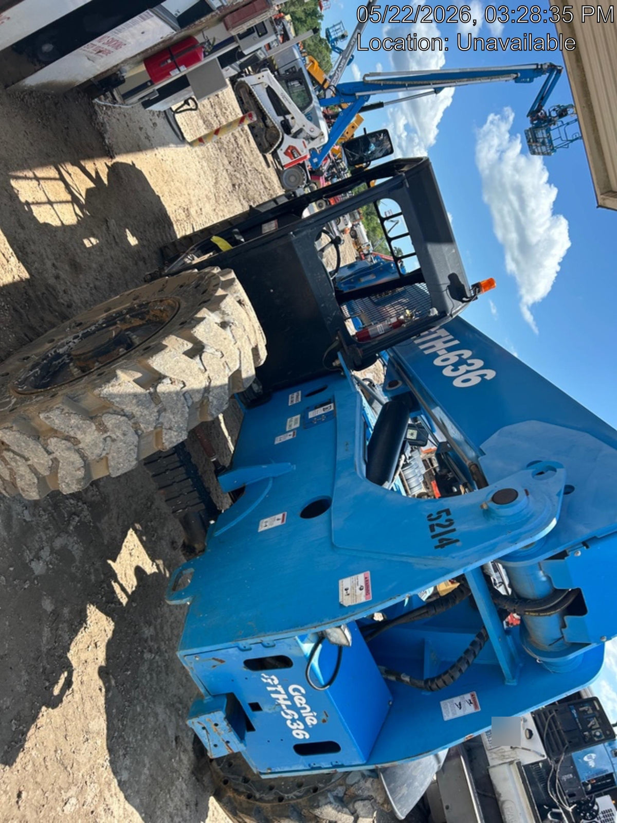 2017 Genie GTH-636 Genie GTH636, Solid RT Tires, T4F, worklights (LED, rear), Open ROPS