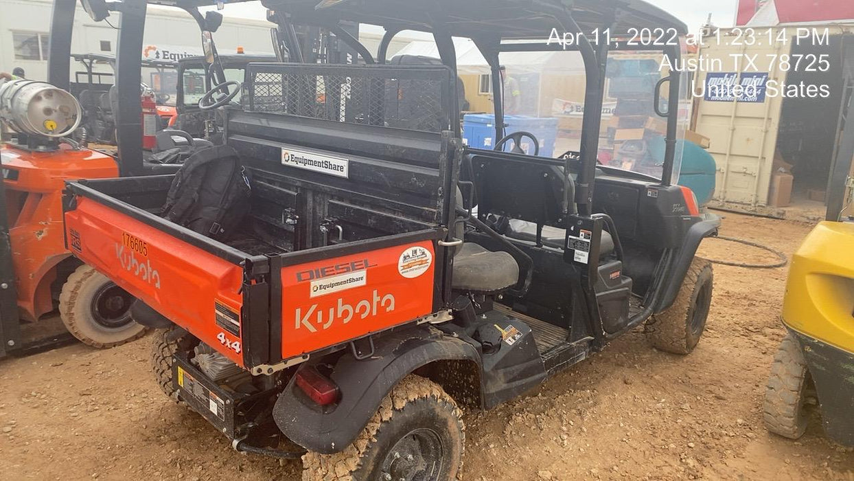 2021 Kubota RTV-X1140W-H Plastic Canopy, Windshield Acrylic Clear, LED Strobe Light, Wire Harness Kit, Back up Alarm