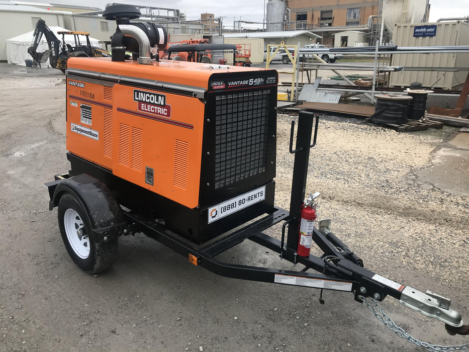 2021 Lincoln Electric Vantage 549X Ready Pak 3, ORANGE (includes trailer, cable rack, fender light kit)