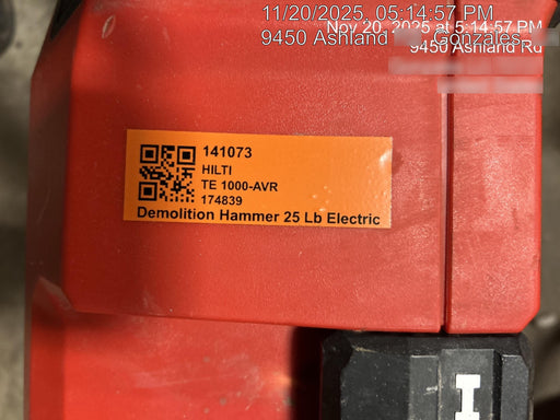 2021 HILTI TE 1000-AVR