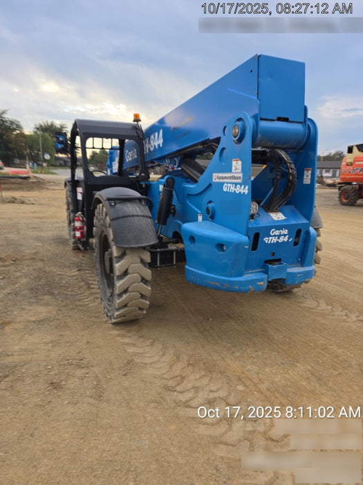 2018 Genie GTH-844 Genie GTH-844 w/ROPS, Work Lights, Solid Tires, RH Cab Mesh, Beacon, 60" Carriage and Forks