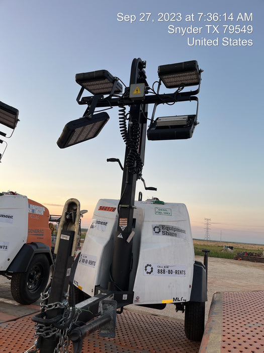 2023 Generac MLT2 Diesel, Flex Switch 120V Input, Powerzone Controller, (4) 320W LED Lights, 4kW Generator, 39.9 Gal Fuel Tank, 2" Ball, T3