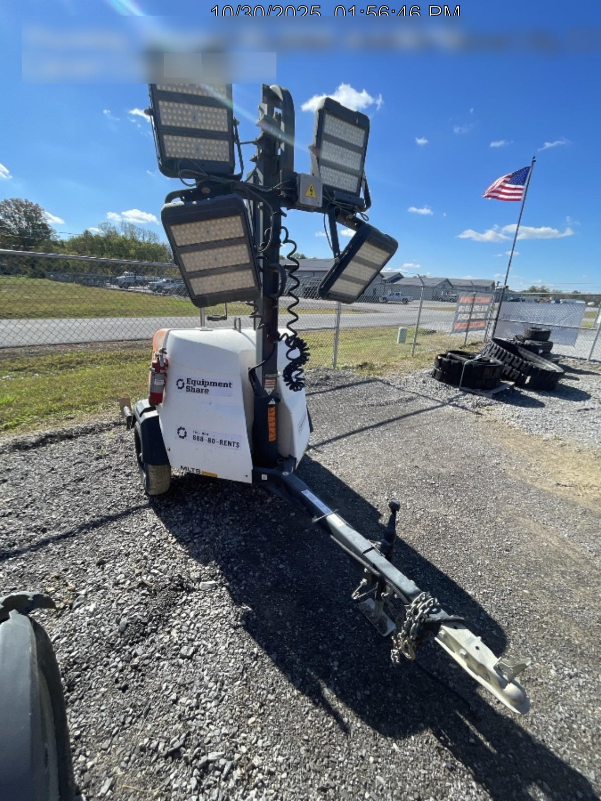 2023 Generac MLT2 Diesel, Flex Switch 120V Input, Powerzone Controller, 
(4) 320W LED Lights, 4kW Generator, 39.9 Gal Fuel Tank, 2" Ball, T3