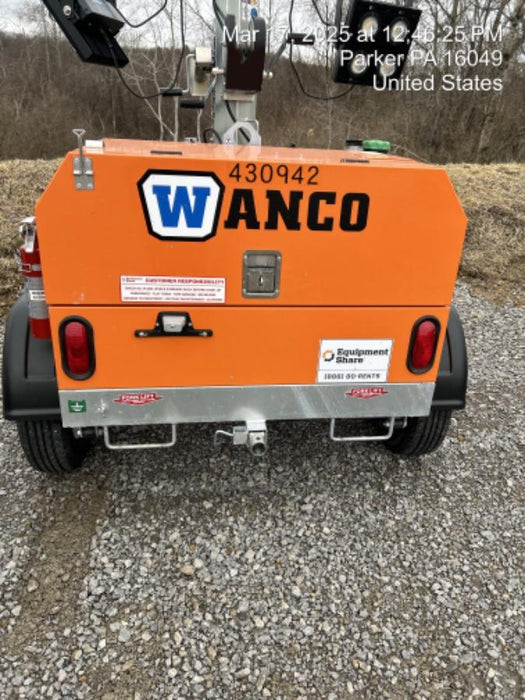 2024 Wanco WLTT-4MM4K Diesel, Deep Sea Controller, Shore Power Plug, Auto Start, (4) 350W LED Floodlights, 4kW Generator, 60 Gal Fuel Tank, 2" Ball, T3