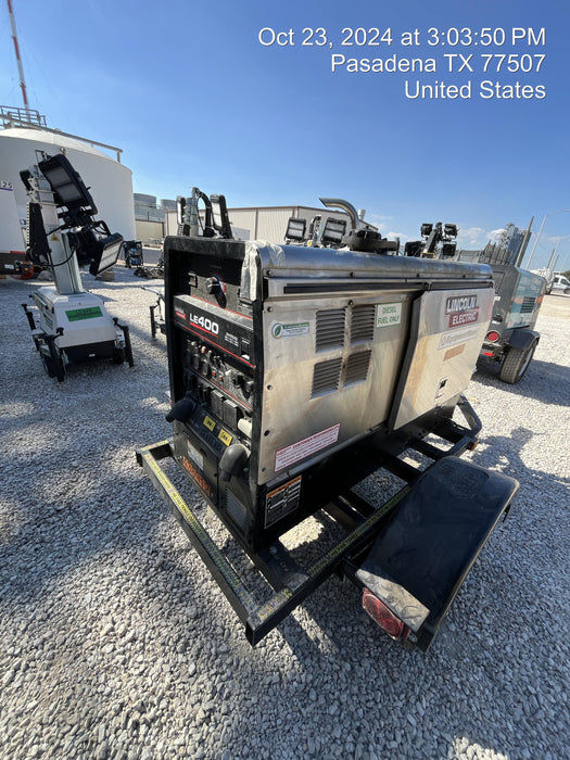 2024 Lincoln Electric LE400 Kubota V1505, Trlr, Cable Rack, Light Kit, ES Decals, T3