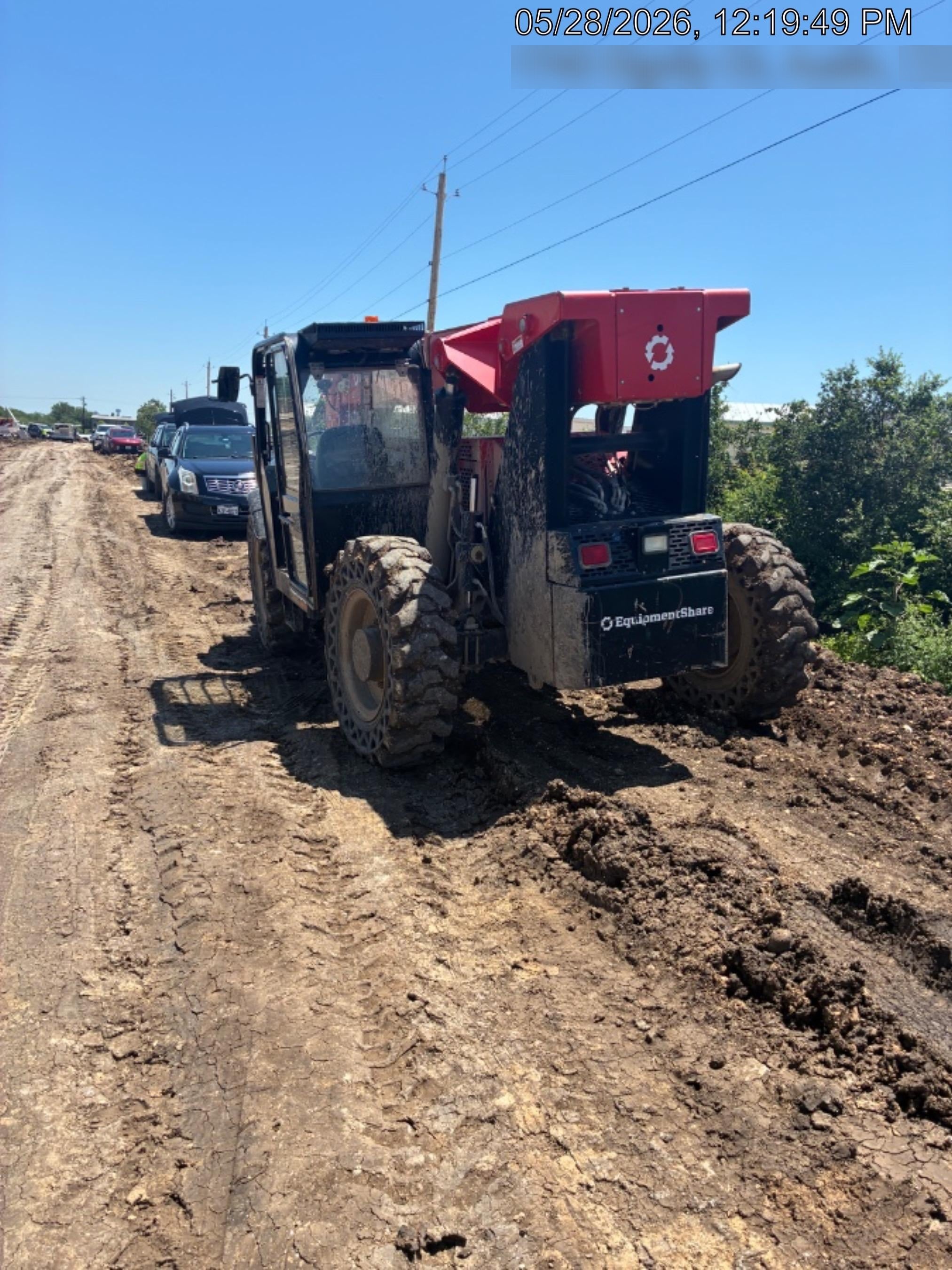 2019 Manitou MTA8044 74hp T4F, Cab/Heat/Air, Cab and Boom LED work lights, Auxiliary Hydraulics, Solid Tires, Amber strobe, Lift Hook 66" Carriage, 60" Forks