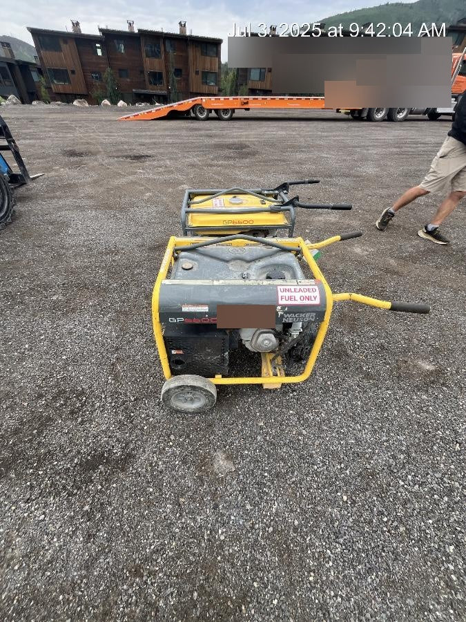 2018 Wacker Neuson GP6600A Wacker Neuson GP6600A Portable Generator, 6 kW