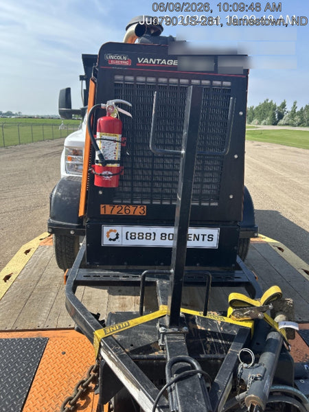 2021 Lincoln Electric Vantage 549X Ready Pak 3, ORANGE (includes trailer, cable rack, fender light kit)