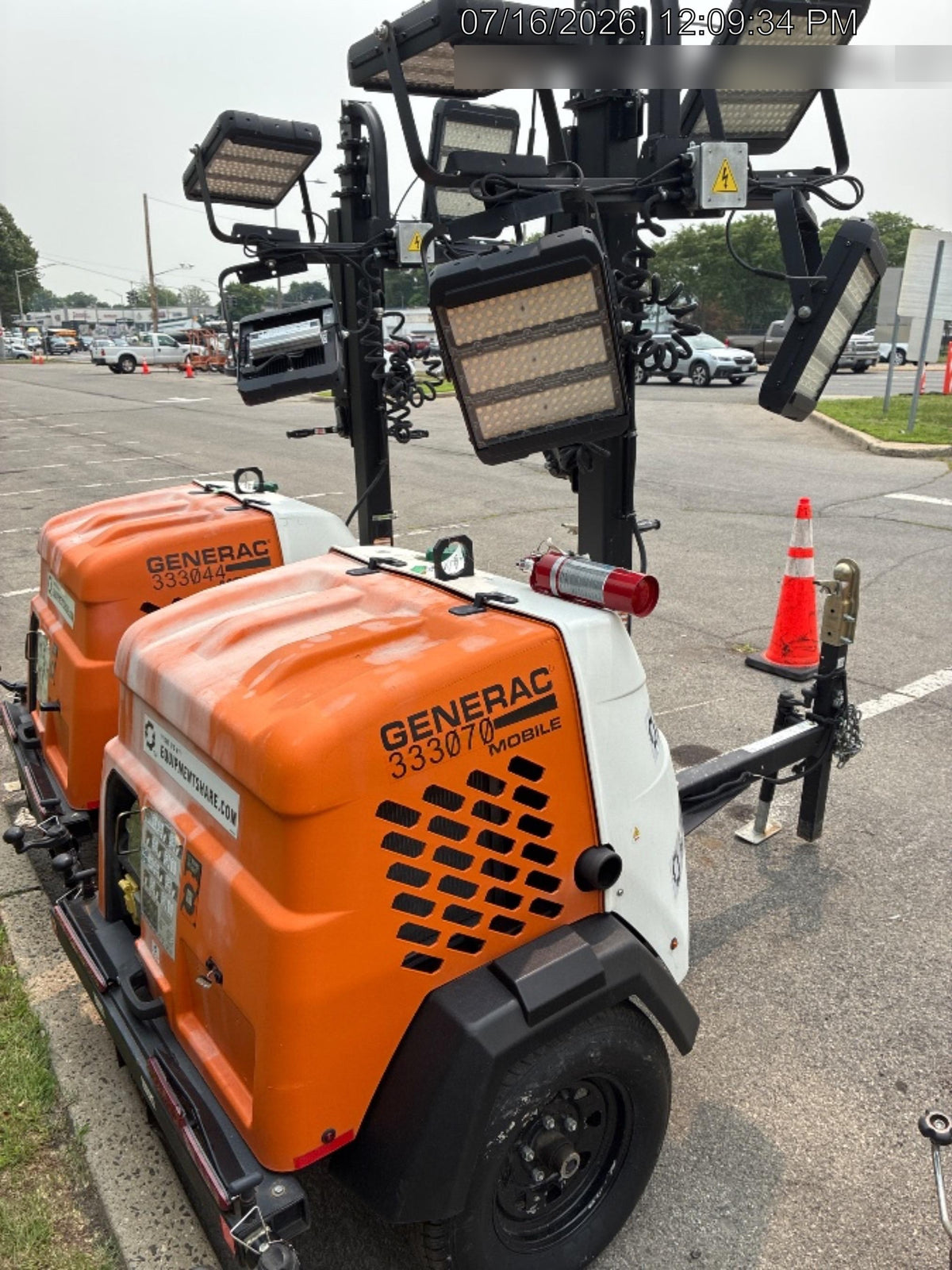 2023 Generac MLT2 Diesel, Flex Switch 120V Input, Powerzone Controller, (4) 320W LED Lights, 4kW Generator, 39.9 Gal Fuel Tank, 2" Ball, T3