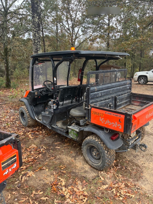 2022 Kubota RTV-X1140W-H Plastic Canopy, Windshield Acrylic Clear, LED Strobe Light, Wire Harness Kit, Back up Alarm