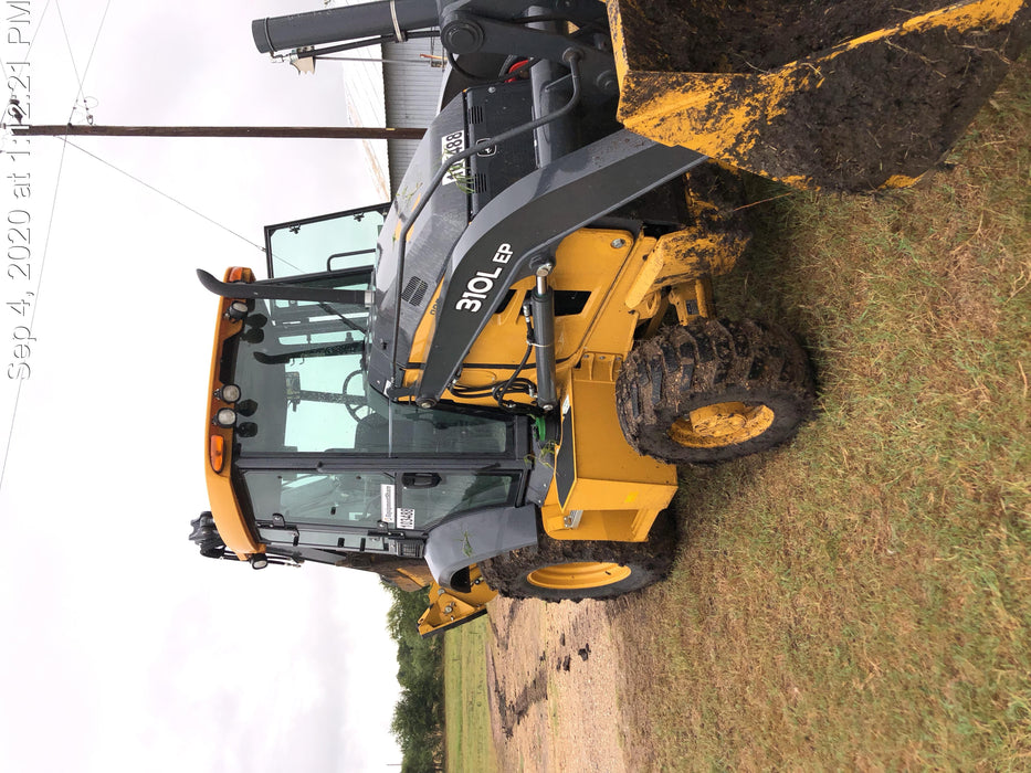 2020 John Deere 310LEP Cab/Heat/Air, 4WD, Standard Stick, Pilot Controls, 2 Way Hydraulics, TAG Manual QC