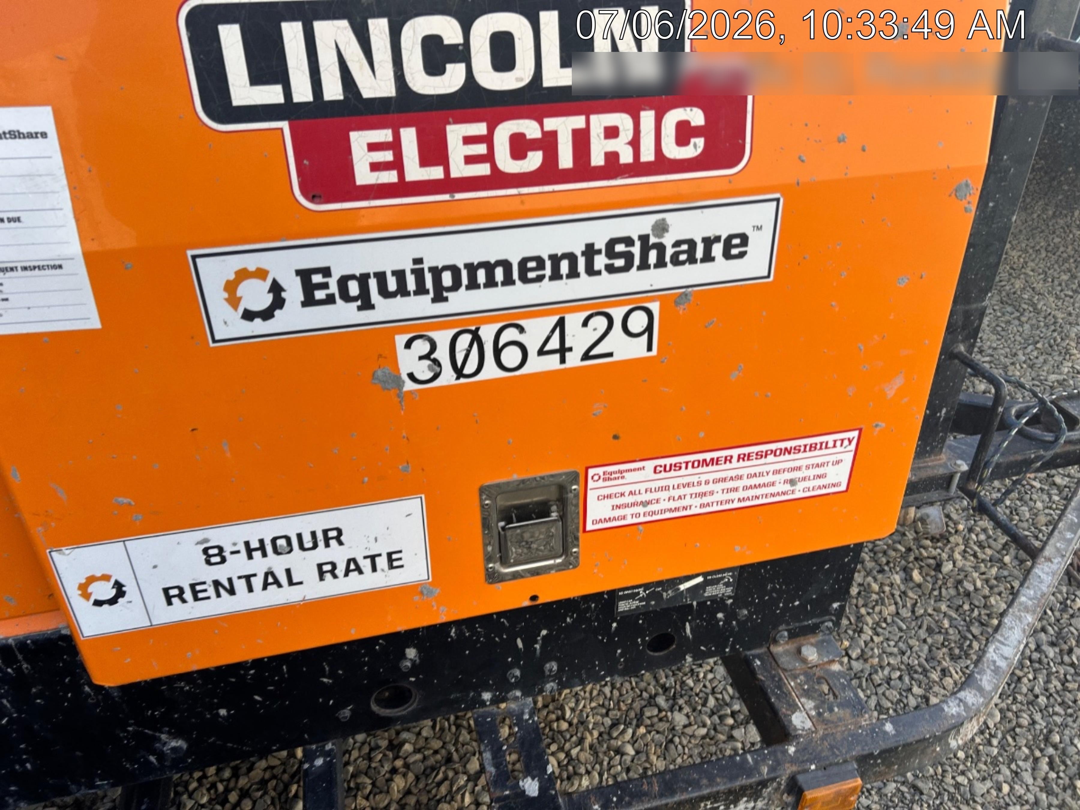 2023 Lincoln Electric LE400 Kubota V1505, Trlr, Cable Rack, Light Kit, ES Decals, T3
