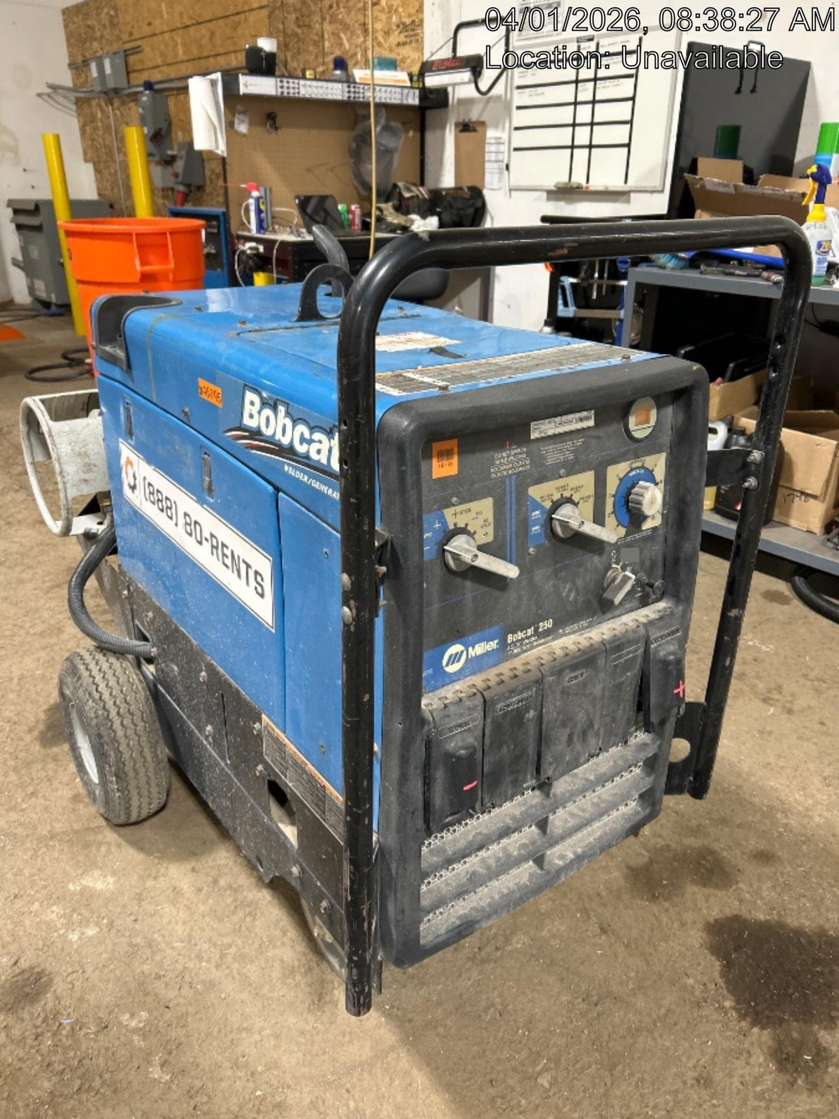 2019 Miller Electric BOBCAT 250 Standard w/Running Gear, Bracket, Hose