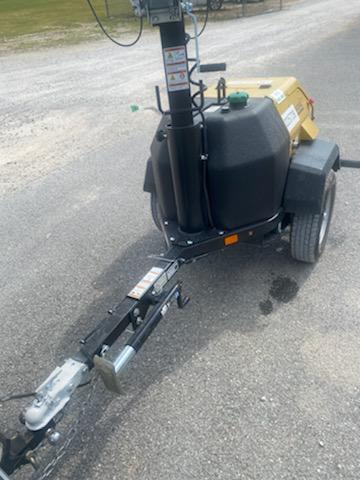 2022 Allmand NLV3GR (4) LED Light Fixture 350W, 23' Vertical Mast, 3kW Prime, Towable, Deep Sea L401, Leveling Jacks, Yanmar T4F 5.8hp