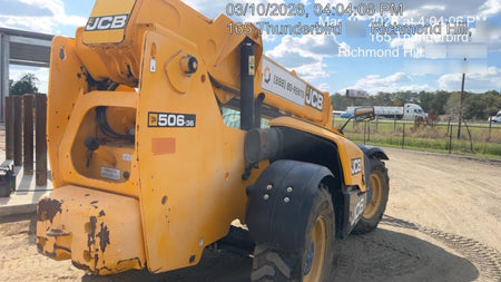 2019 JCB 506-36 Canopy, 74 HP, FF Tires, STD Worklight, Beacon, Aux Hydraulics, Lifting Eye, Back up Alarm, 48" Carriage, 48" Forks
