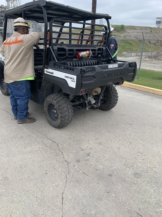 2022 Kawasaki Mule PRO-DXT Standard Options, Backup Alarm, Beacon, Plastic Hard Top, Poly Windshield, Horn Kit