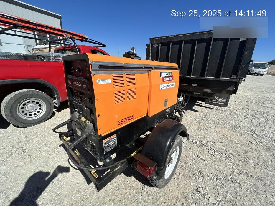 2023 Lincoln Electric LE400 Kubota V1505, Trlr, Cable Rack, Light Kit, ES Decals, T3