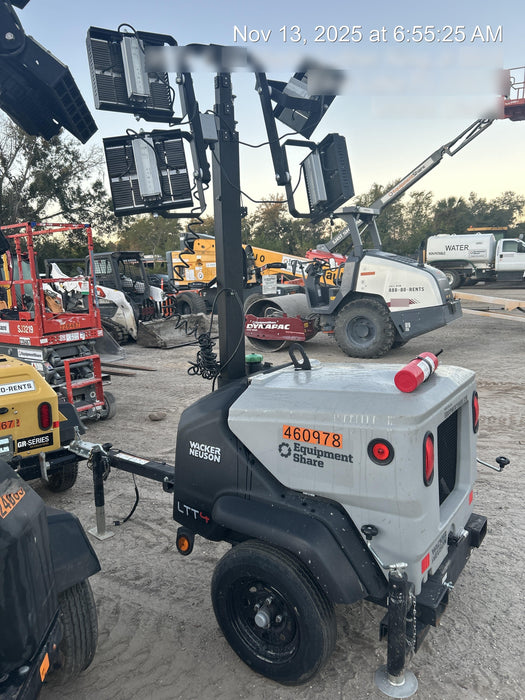 2024 Wacker Neuson LTT4 Diesel, Kohler KDW702, Deep Sea Controller, Auto Start, LED 320W, Bypass Outlet, T3