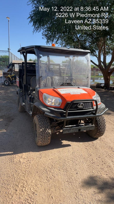 2022 Kubota RTV-X1140W-H Plastic Canopy, Windshield Acrylic Clear, LED Strobe Light, Wire Harness Kit, Back up Alarm