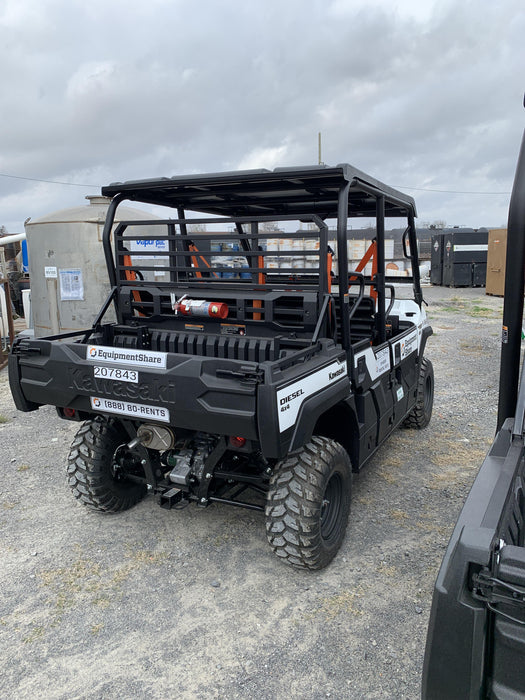 2022 Kawasaki Mule PRO-DXT Standard Options, Backup Alarm, Beacon, Plastic Hard Top, Poly Windshield, Horn Kit