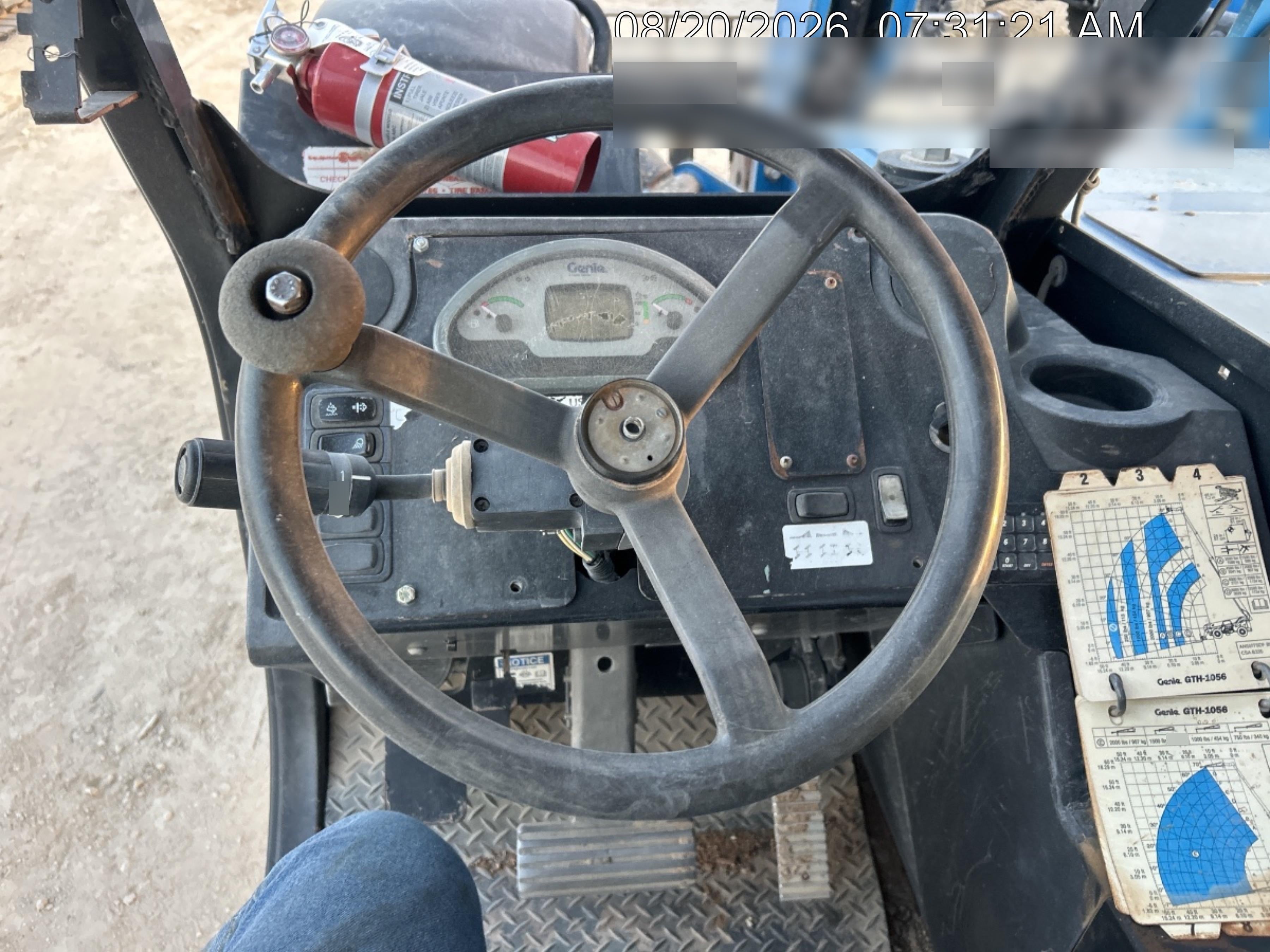 2017 Genie GTH-1056 Genie GTH1056, Solid Tires, 60" carriage, Light Kit, Open ROPS