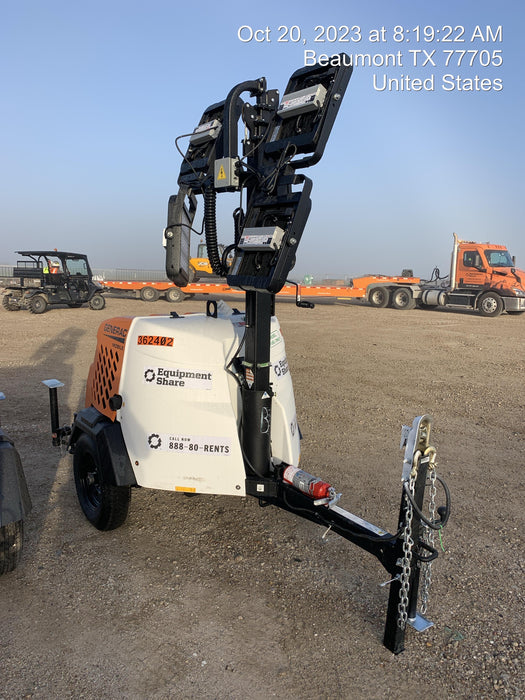 2023 Generac MLT2 Diesel, Flex Switch 120V Input, Powerzone Controller, 
(4) 320W LED Lights, 4kW Generator, 39.9 Gal Fuel Tank, 2" Ball, T3