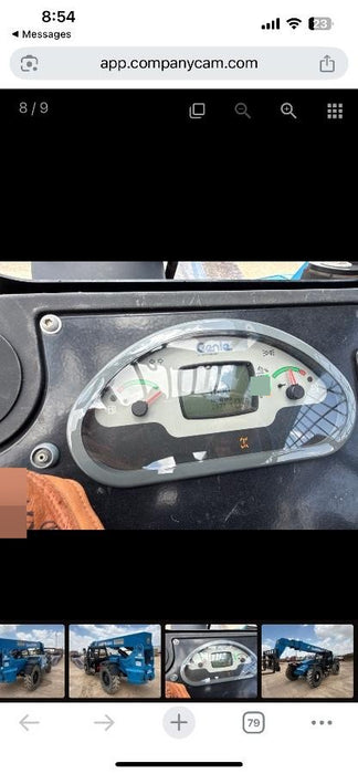 2018 Genie GTH-844 Genie GTH-844 w/Open ROPS, Solid Tires, beacon/work lights, 60" carriage/forks