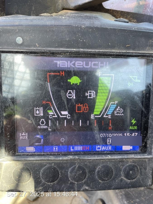 2020 Takeuchi TL12V-2 Cab, Rubber Track