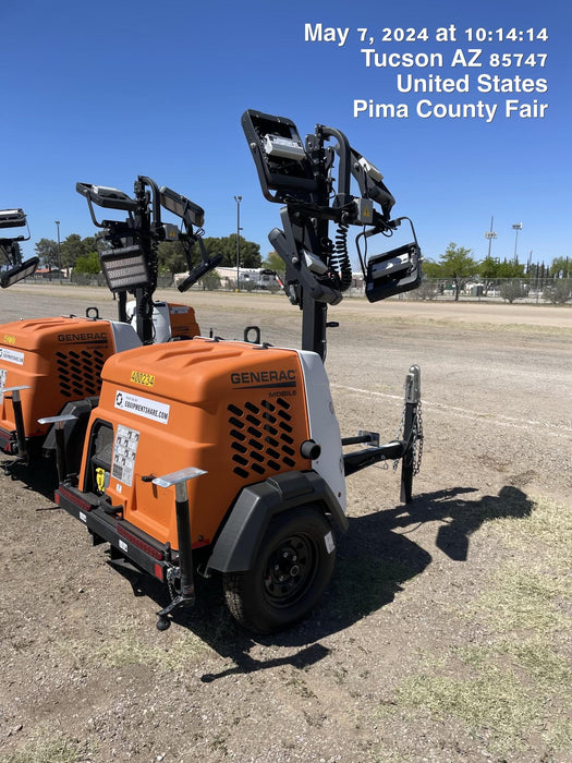 2024 Generac MLT2 Diesel, Flex Switch 120V Input, Powerzone Controller, 
(4) 320W LED Lights, 4kW Generator, 39.9 Gal Fuel Tank, 2" Ball, T3