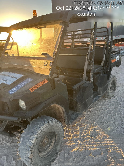 2019 Kawasaki Mule PRO-DXT Standard Options, Backup Alarm, Beacon, Plastic Hard Top, Poly Windshield, Horn Kit