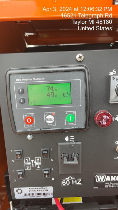 2024 Wanco WLTT-4MM4K Diesel, Deep Sea Controller, Shore Power Plug, Auto Start, (4) 350W LED Floodlights, 4kW Generator, 60 Gal Fuel Tank, 2" Ball, T3