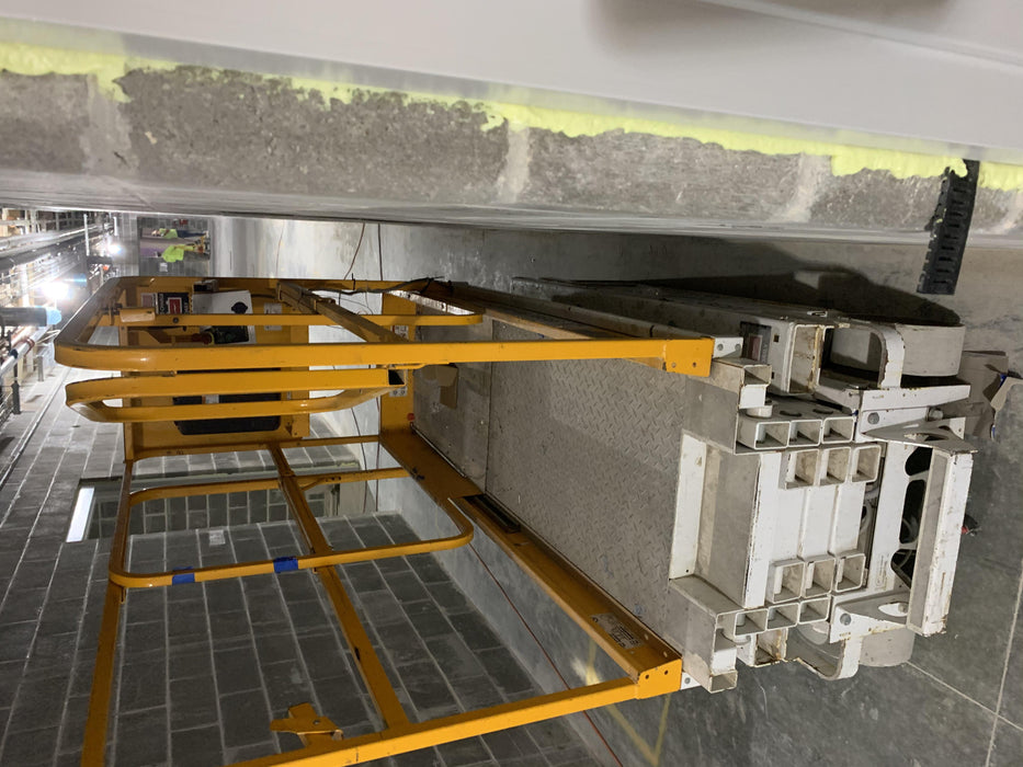 Custom Equipment HB-1430 <ul>
 <li>Hy-Brid Scissor Lift</li>
  <li>Platform capacity up to 670 lbs.</li>
  <li>Working height up to 20 ft</li>
  <li>Weighs under 1,700 lbs.</li>
  <li>Non-marking wheels </li>
</ul>