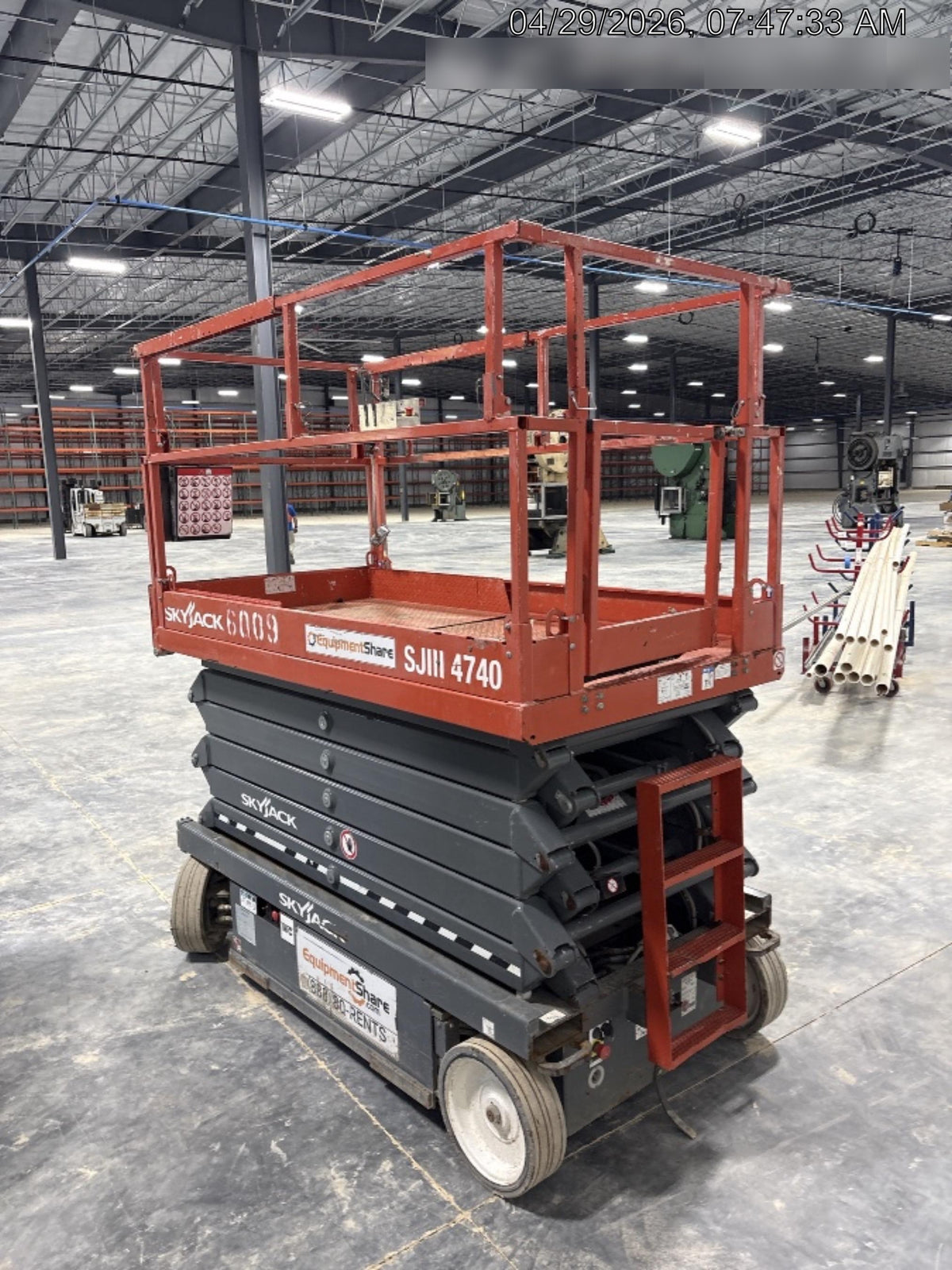 2017 Skyjack SJIII-4740 Skyjack SJ4740, Extended Warranty 5yr/5k hr