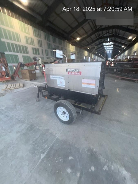 2019 Lincoln Electric Vantage 322 Welder Ready-Pak 3, Two wheel trailer, Fender and Light kit, Cable Rack