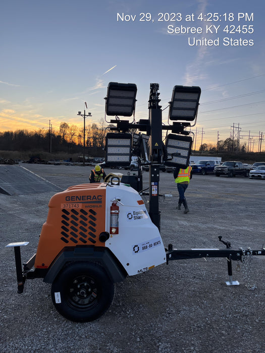 2023 Generac MLT2 Diesel, Flex Switch 120V Input, Powerzone Controller, 
(4) 320W LED Lights, 4kW Generator, 39.9 Gal Fuel Tank, 2" Ball, T3