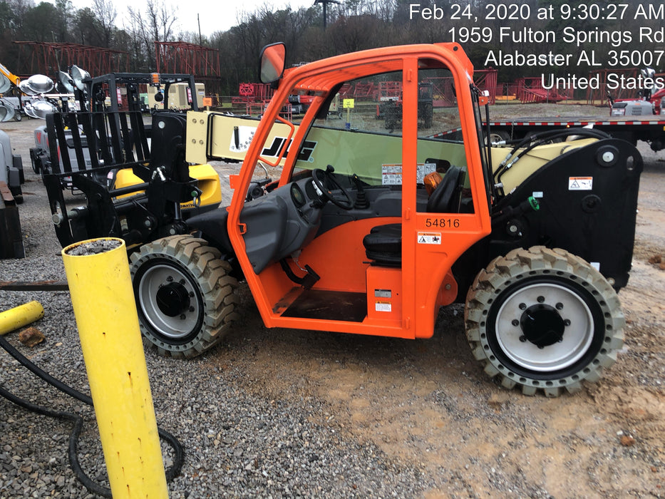 2020 JLG G5-18A Canopy, NM Solid Tires, Beacon w/48" Carriage, 48" Pallet Forks