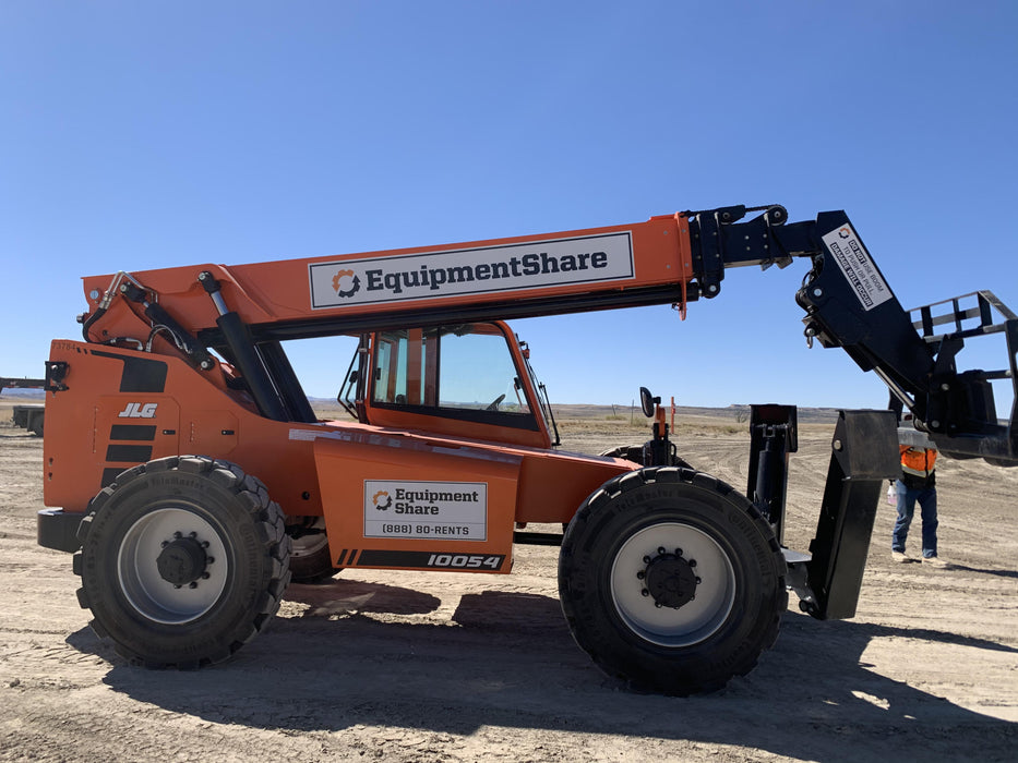 2020 Skytrak 10054 Cab/Heat/Air, Solid Tires, Work Lights, Beacon, Aux Hydraulics, Back up Alarm, Lifting Eye, ES Decals