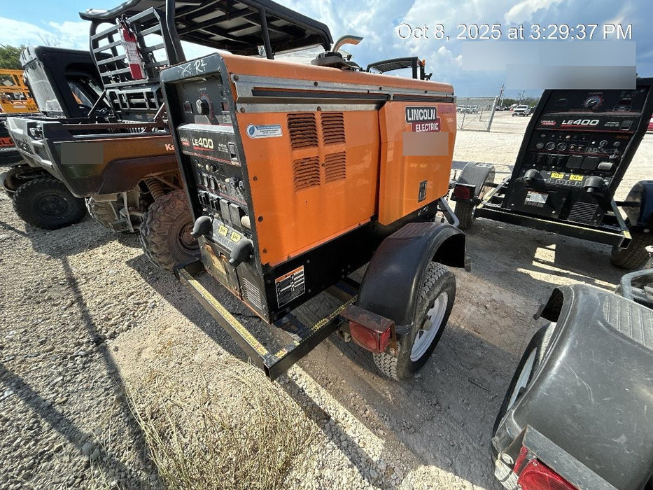 2022 Lincoln Electric LE400 Kubota V1505, Trlr, Cable Rack, Light Kit, ES Decals, T3