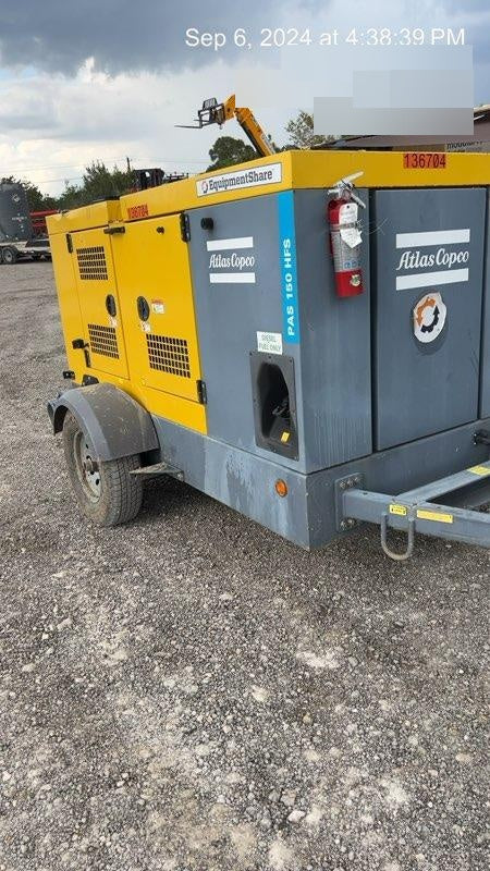2021 ATLAS COPCO PAS 150 HF CS Enclosed